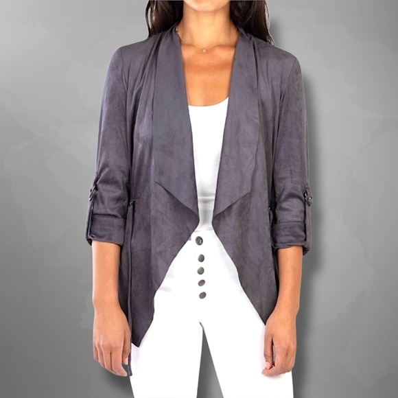 KUT faux suede jacket XS new